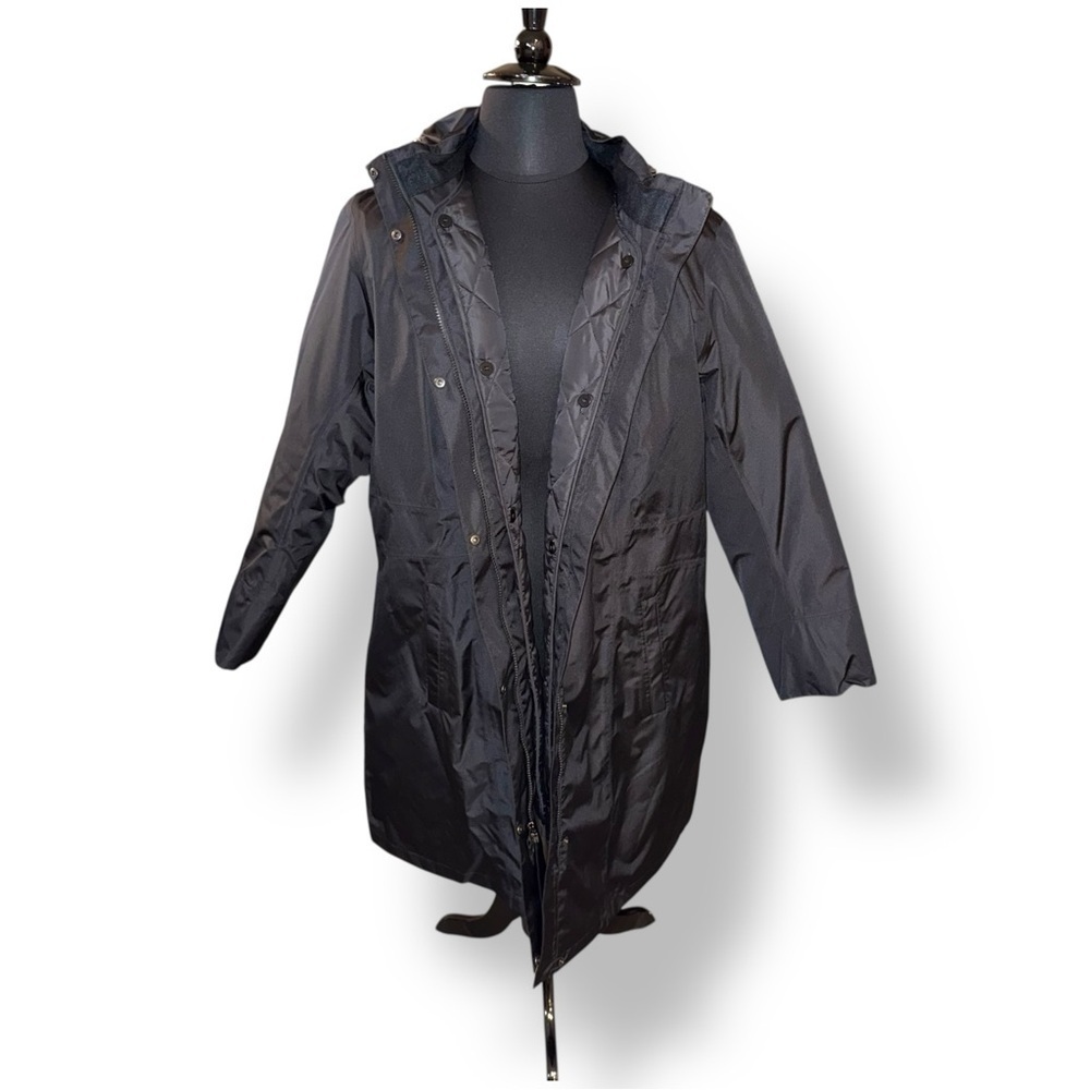 EDDIE BAUER Women's Girl on the Go® Insulated Waterproof Trench Coat 3X - Black - Picture 6 of 16